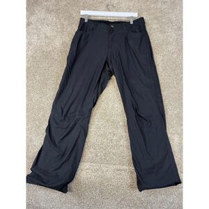 Eddie Bauer Mens 32x30 Fleece Lined Pants Black Outdoor Hiking Winter